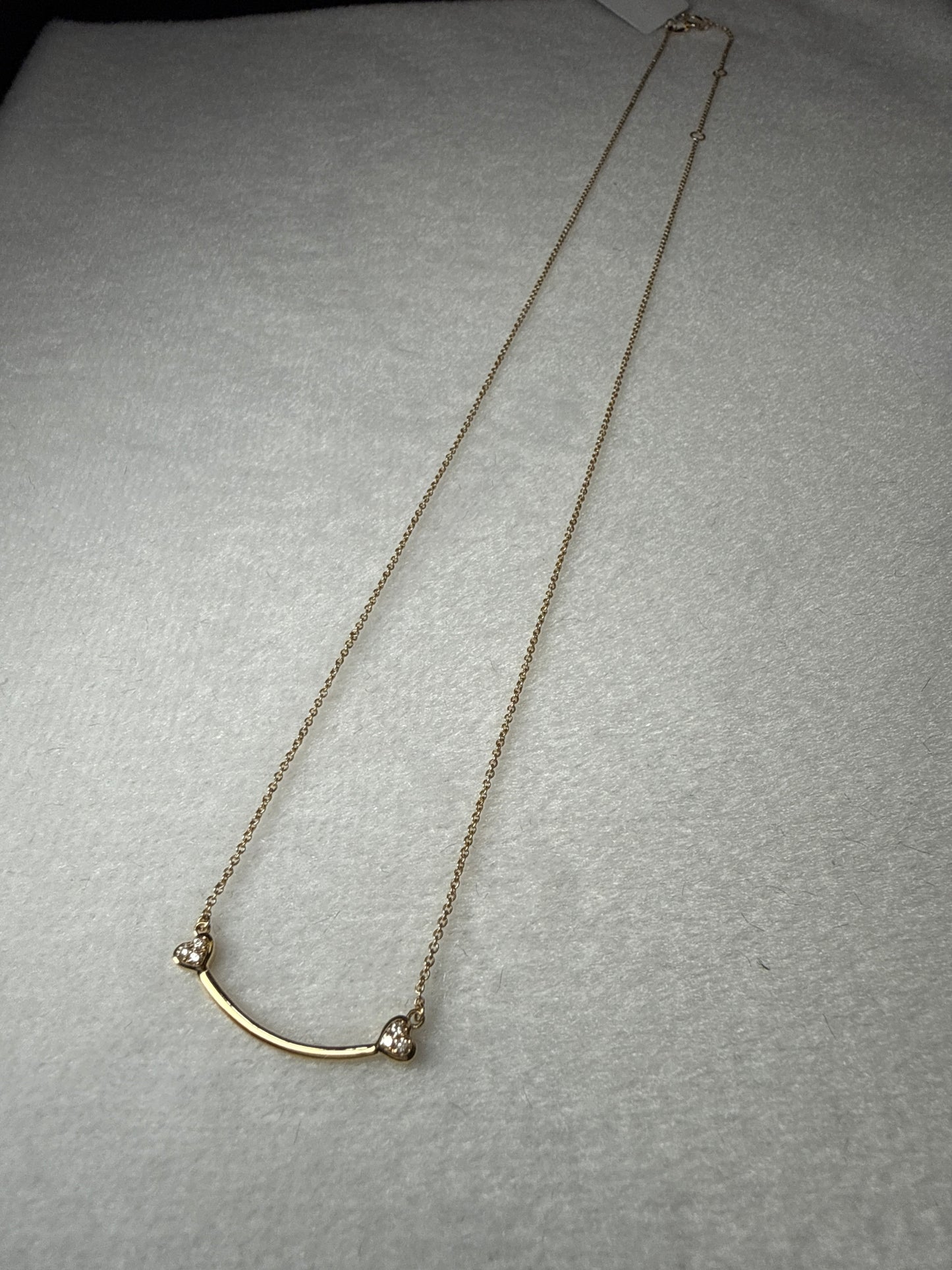 14k yellow gold necklace with natural diamonds