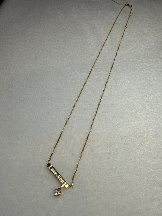 14k yellow gold necklace with natural diamonds