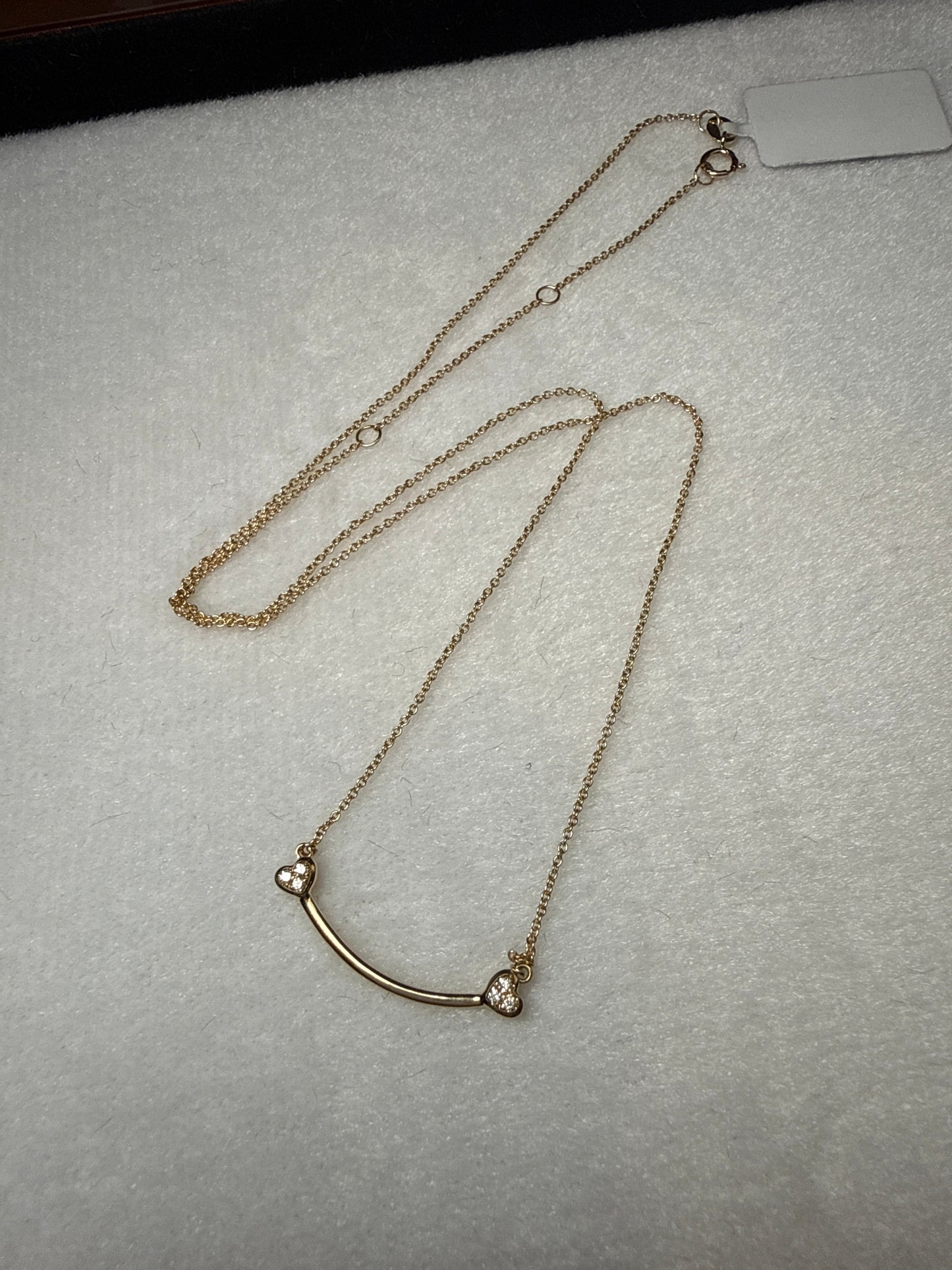 14k yellow gold necklace with natural diamonds